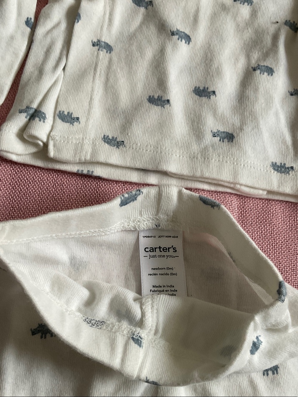 Carter's Baby One-Piece and Sleepwear Set in Blue, Cream, White, Brown, Green - Picture 3 of 6